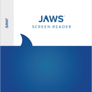 Picture of the JAWS box packaging with shark logo.