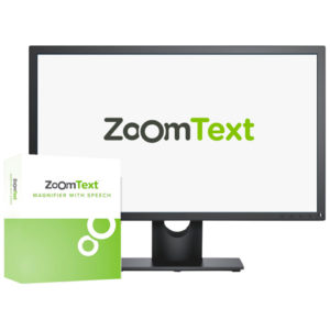 ZoomText box image with computer